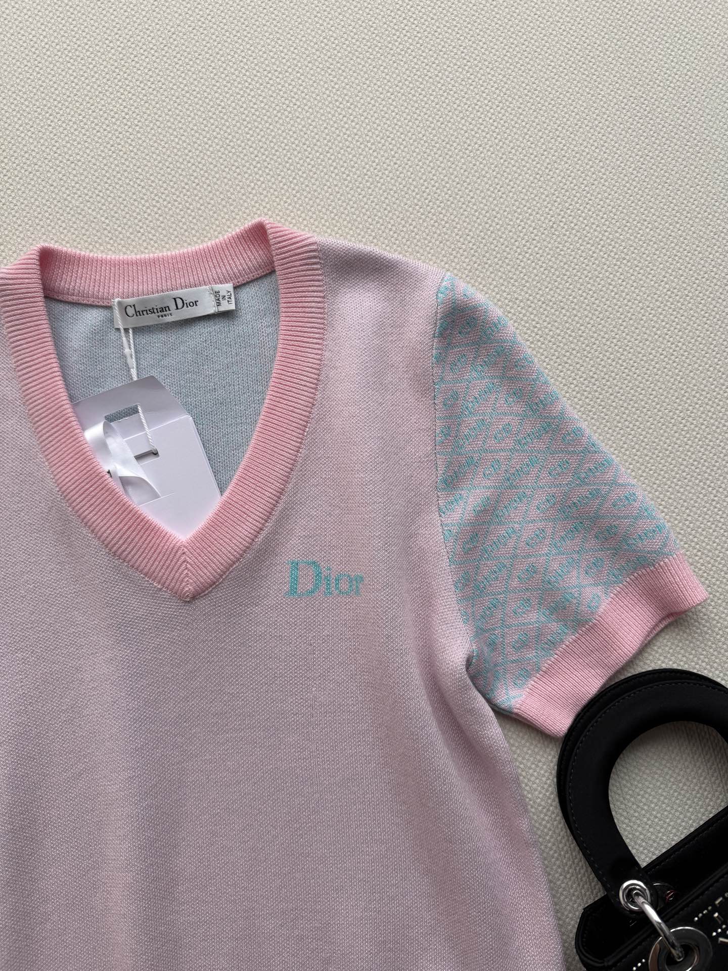 DIOR 26S SHORT-SLEEVE KNIT TOP 1307