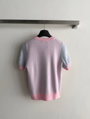 DIOR 26S SHORT-SLEEVE KNIT TOP 1307