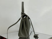 RODEO SMALL BAG 29 IN KHAKI GREEN SMOOTH CALFSKIN SILVER HARDWARE
