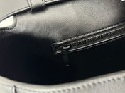 DOWNTOWN S CROSSBODY BAG 30 IN BLACK SOFT LAMBSKIN