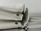 RODEO SMALL BAG 29 IN WHITE SMOOTH CALFSKIN SILVER HARDWARE