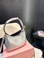HOBO 22 BAG IN SILVER CALFSKIN