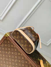 MONTSOURIS MINI BACKPACK 25 IN BROWN MONOGRAM CANVAS