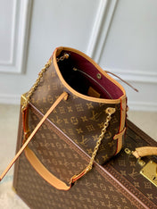 CARRYALL BB BAG 26 IN BROWN MONOGRAM COATED CANVAS AND CALFSKIN GOLD HARDWARE