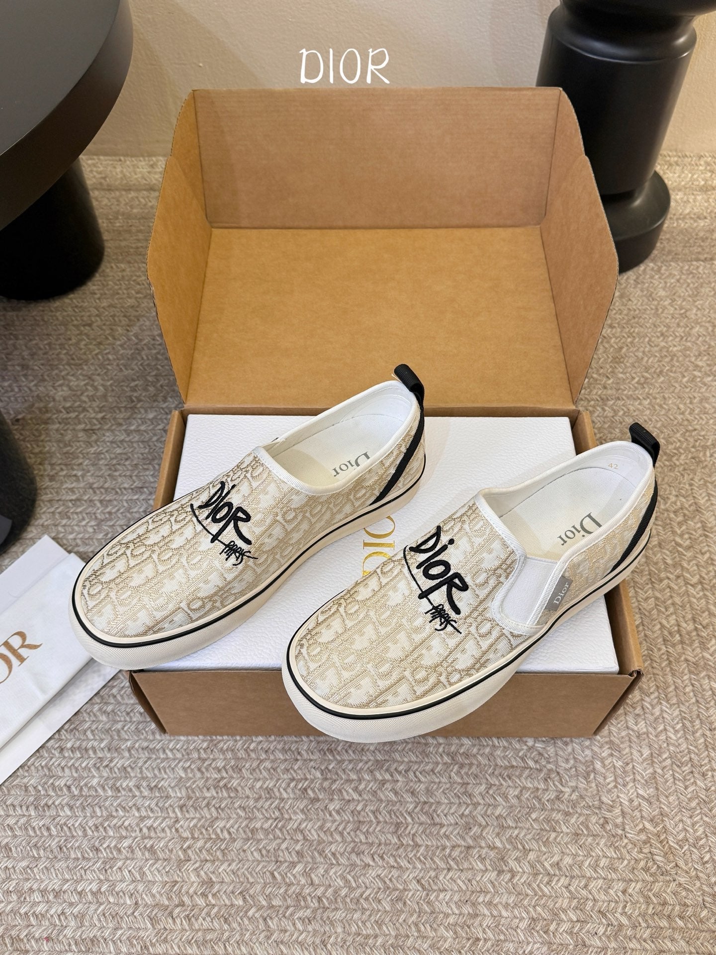 DIOR 26S WALK'N'DIOR SLIP-ON SNEAKERS IN MULTICOLOR DIOR OBLIQUE EMBROIDERED CANVAS STYLE 05