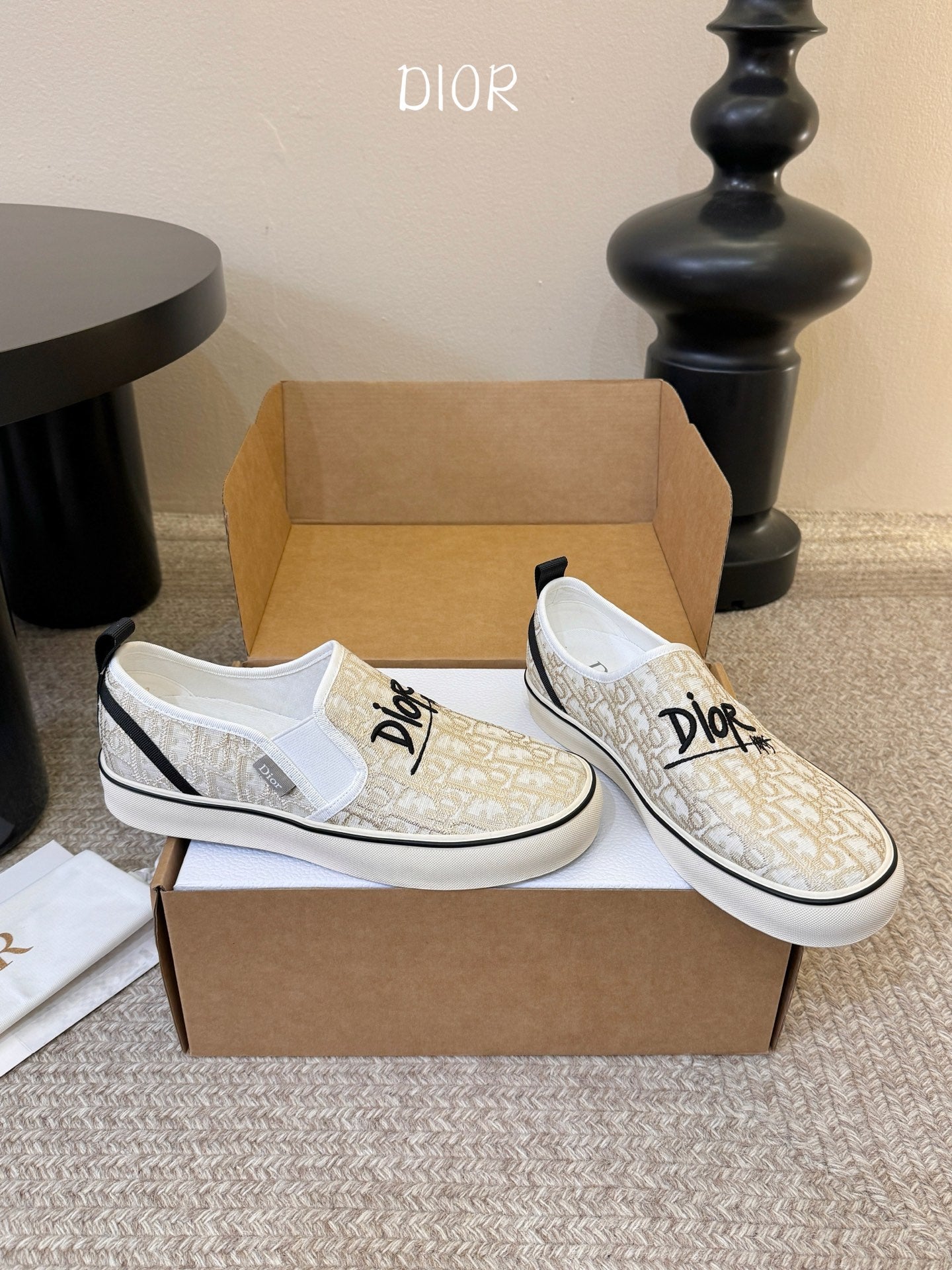 DIOR 26S WALK'N'DIOR SLIP-ON SNEAKERS IN MULTICOLOR DIOR OBLIQUE EMBROIDERED CANVAS STYLE 05