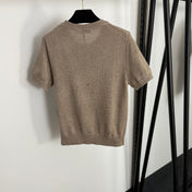 DIOR 26S SHORT-SLEEVE WOOL-BLEND SWEATER 1082