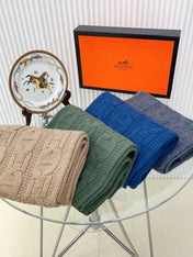 FAUBOURG MUFFLER 170 CM IN COBALT BLUE CASHMERE