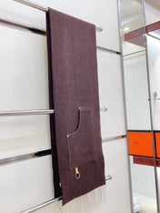 CARGO MUFFLER 190 CM IN CHESTNUT BROWN CASHMERE 375382
