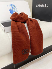 SCARF 190 CM IN RED BROWN CASHMERE 393186