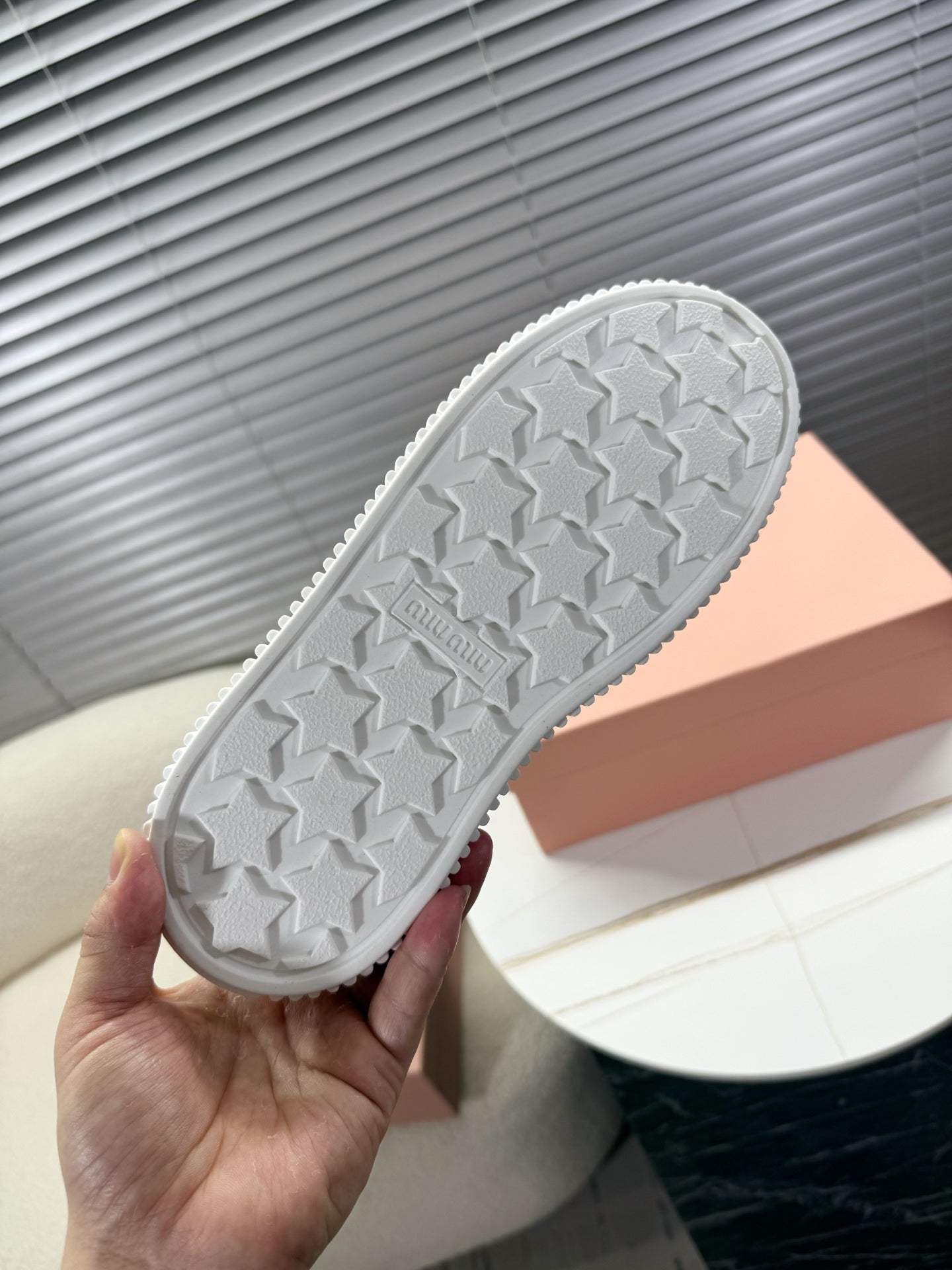 MIUMIU 26S PLATFORM SNEAKERS IN DARK RED CANVAS