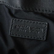 BOTTEGA VENETA 25S DUSTBAG NOTTE 33 IN BLACK CALFSKIN GOLD HARDWARE