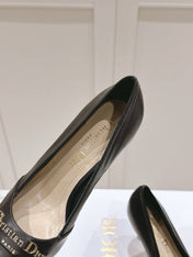 MY DD 25S POINTED TOE PUMP 50MM IN BLACK CALFSKIN