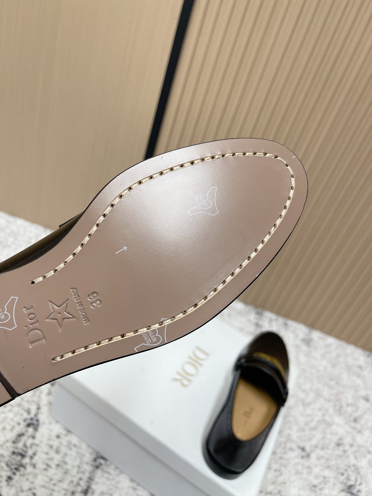 DIOR 25S BOY LOAFERS IN BLACK CALFSKIN