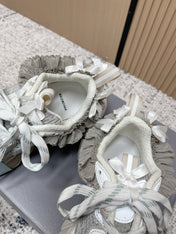 BALENCIAGA 25S 3XL SNEAKERS IN WHITE MIX GREY PU LEATHER