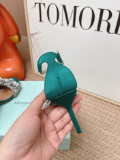 AQUAZZURA 26S HIGH-HEEL SANDALS 85 MM IN EMERALD GREEN SATIN & CRYSTALS