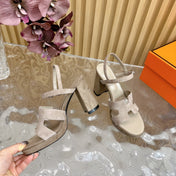 JAZZ 90 SANDAL IN PASTEL GRAY SUEDE