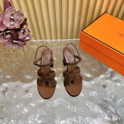JAZZ 90 SANDAL IN WALNUT BROWN SUEDE