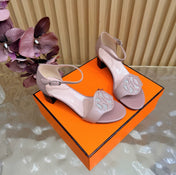 HM 26S MARQUISE SANDAL 45MM IN DUSTY PINK CALFSKIN