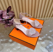 HM 26S MARQUISE SANDAL 45MM IN DUSTY PINK CALFSKIN