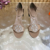 HM 26S MARQUISE SANDAL 45MM IN BROWN CALFSKIN