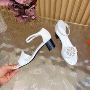 HM 26S MARQUISE SANDAL 45MM IN WHITE CALFSKIN