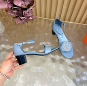 HM 26S MARQUISE SANDAL 45MM IN LIGHT BLUE CALFSKIN