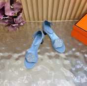 HM 26S MARQUISE SANDAL 45MM IN LIGHT BLUE CALFSKIN