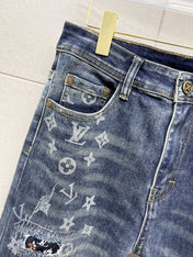 LV BLUE MONOGRAM DENIM JEAN 239498