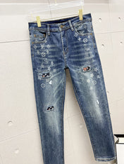 LV BLUE MONOGRAM DENIM JEAN 239498