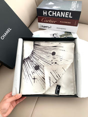 CHANEL 26S SCARF 90 IN SILK 311795