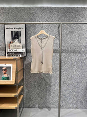 CELINE 26S SLEEVELESS KNIT TOP 462