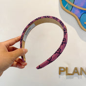 HEADBAND IN PINK MONOGRAM CANVAS 420624