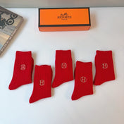 HERMES 26S CREW SOCKS 166960 (1 BOX)