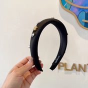 CHANEL 26S HEADBAND IN BLACK FABRIC 505239