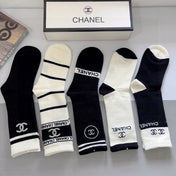 CHANEL 26S CREW SOCKS 408685 (1 BOX)