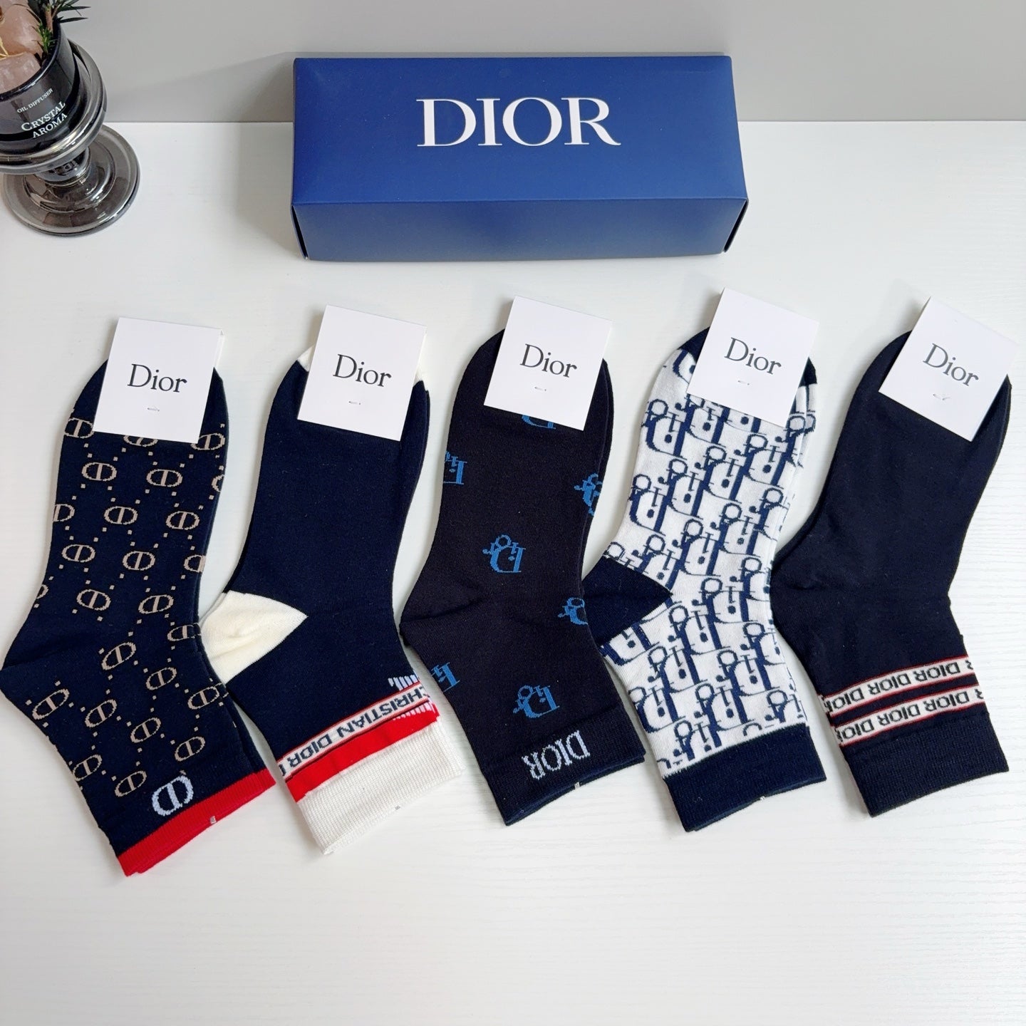 DIOR 26S ANKLE SOCKS 412408 (1 BOX)