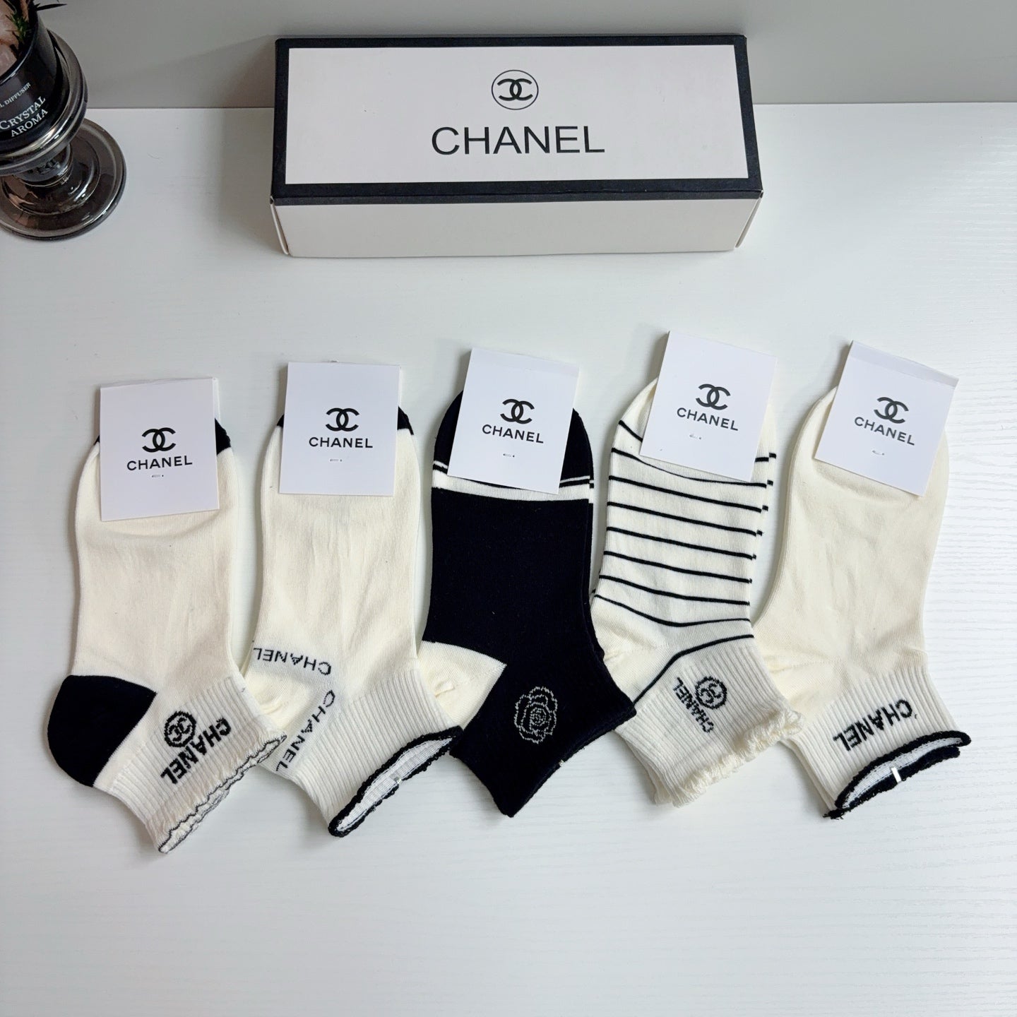 CHANEL 26S ANKLE SOCKS 412410 (1 BOX)