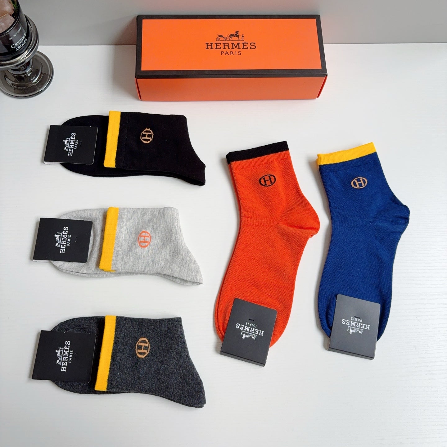 HERMES 26S ANKLE SOCKS 398713 (1 BOX)
