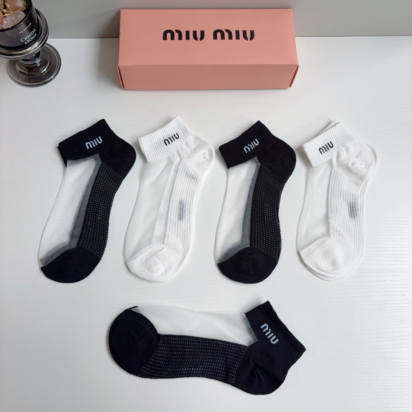 MIUMIU 26S ANKLE SOCKS 412411 (1 BOX)