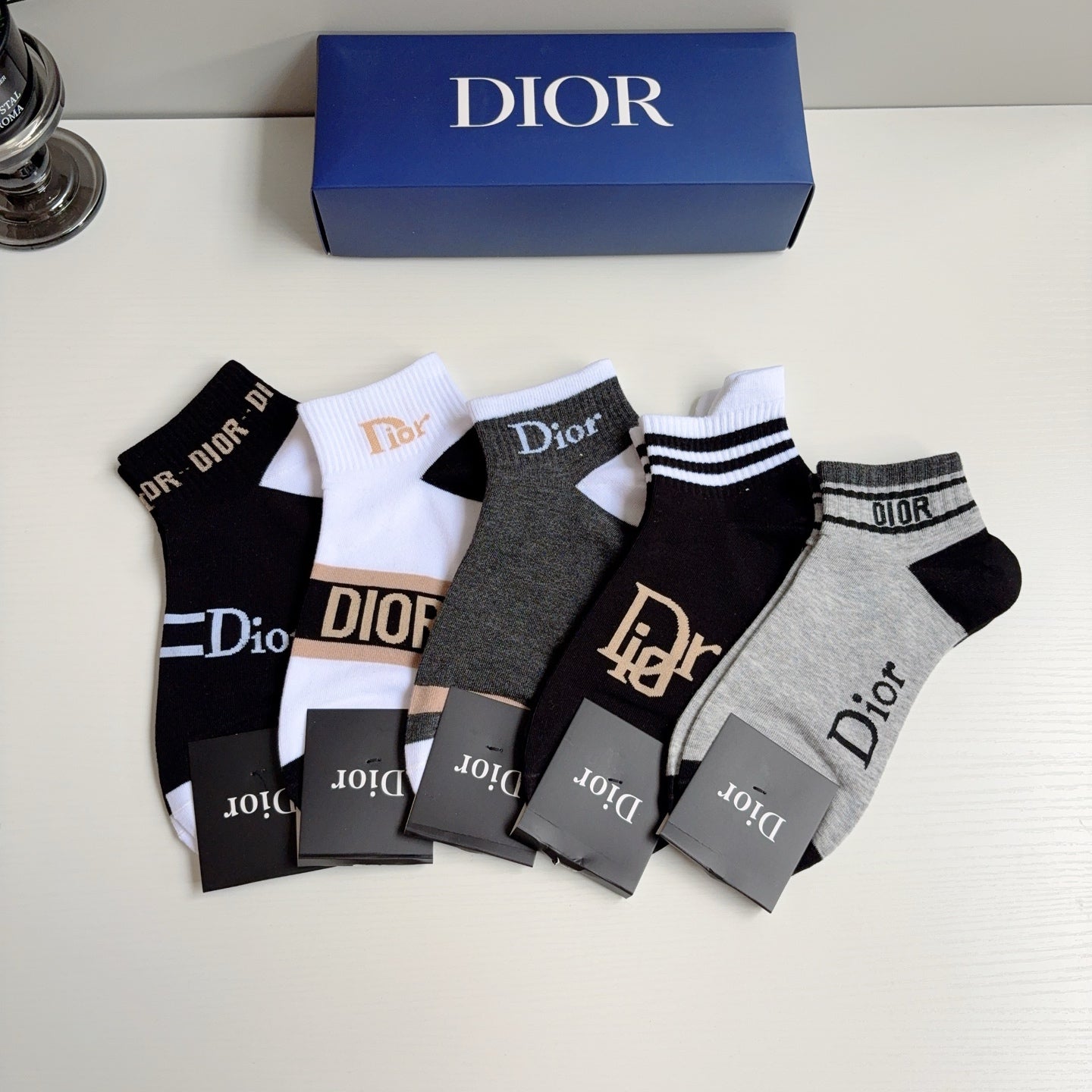 DIOR 26S ANKLE SOCKS 412414 (1 BOX)