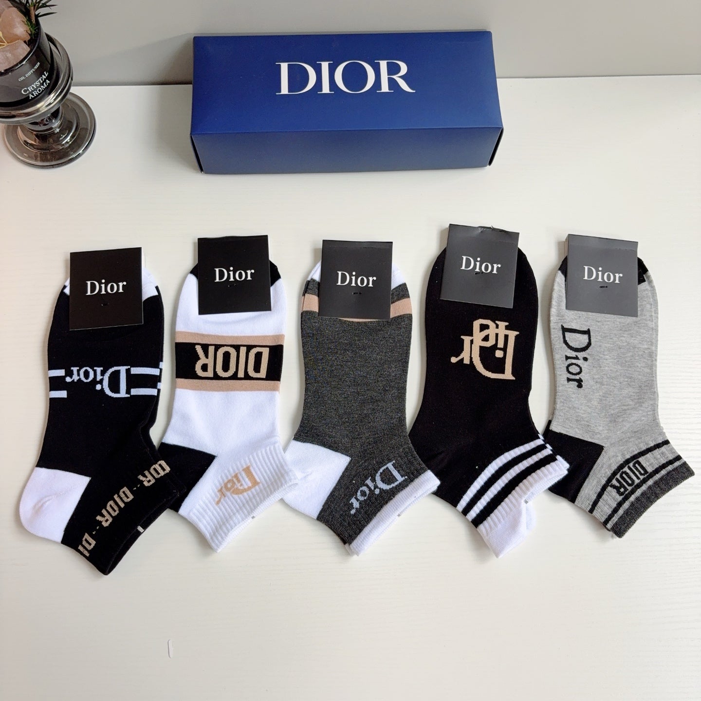 DIOR 26S ANKLE SOCKS 412414 (1 BOX)