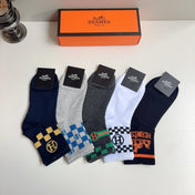 HERMES 26S ANKLE SOCKS 403599 (1 BOX)
