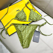 FENDI BIKINI 25S TWO PIECE IN GREEN 742660
