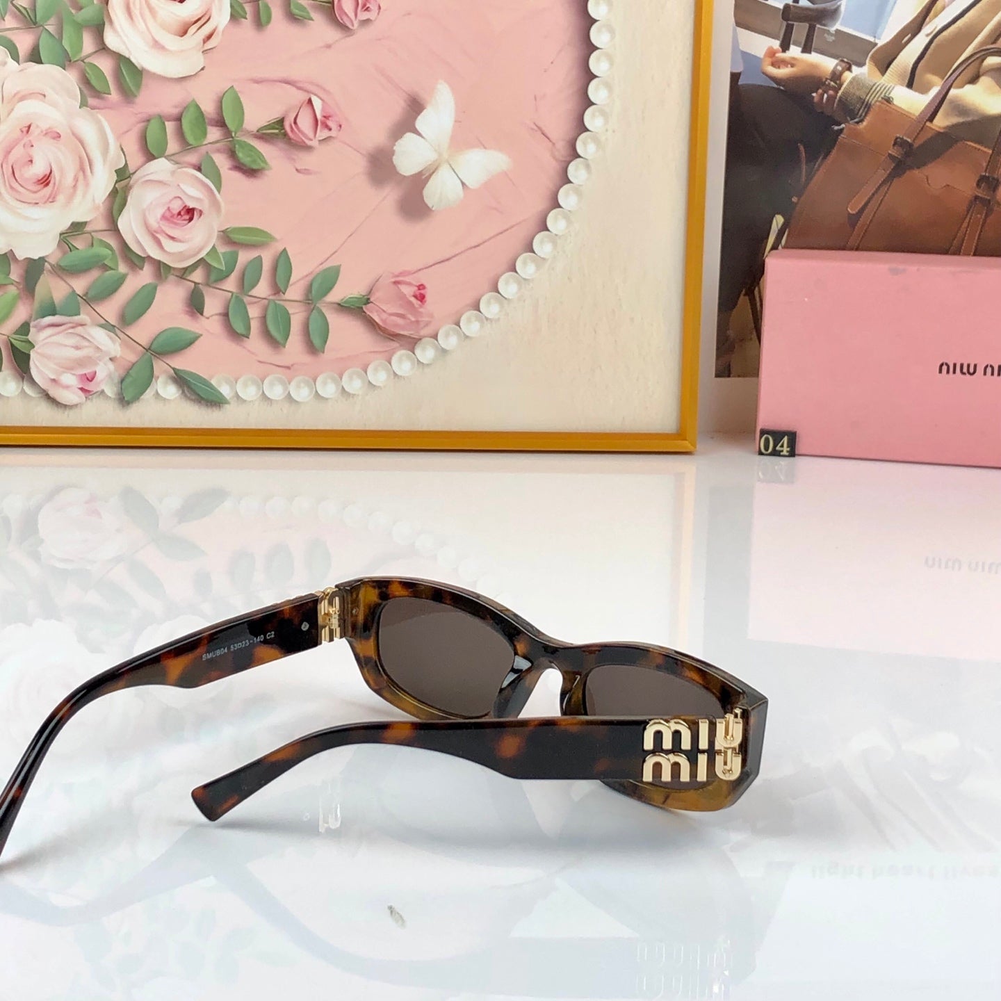 MIUMIU 26S RECTANGULAR FRAME IN ACETATE 445496