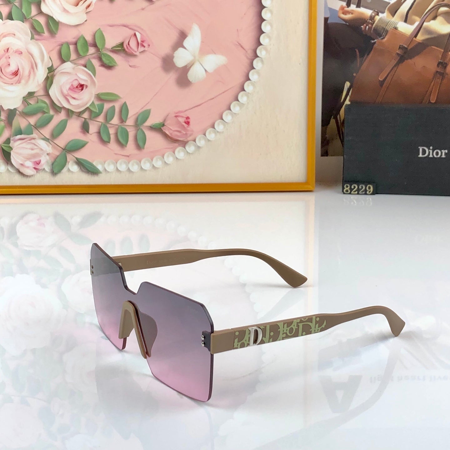 DIOR 26S ROUNDED SQUARE FRAME IN ACETATE 396870