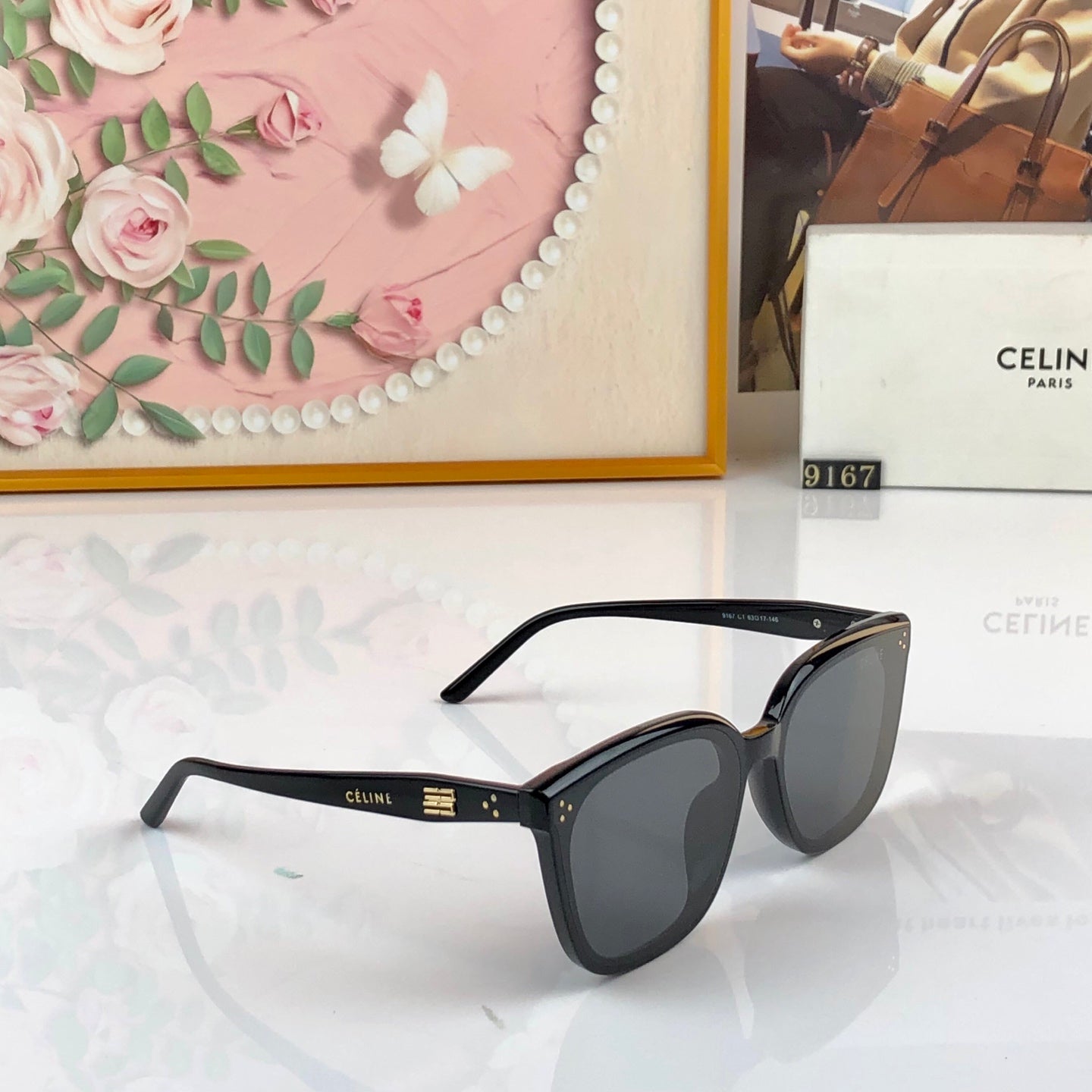 CELINE 26S SQUARE FRAME IN ACETATE 426529