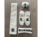 GLOVES IN WHITE RABBIT FUR AND LAMBSKIN 456404