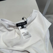 MIUMIU BIKINI 25S TWO PIECE IN WHITE 742670