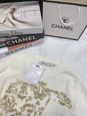 DIOR 25S LONG-SLEEVE CREWNECK SWEATER 674